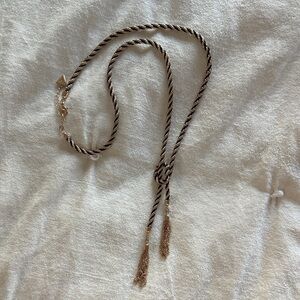Guess Twisted Rope Necklace with Tassels